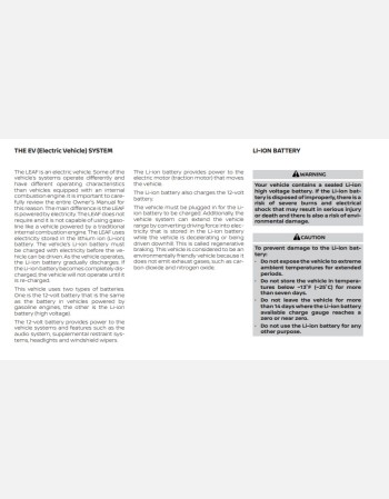 nissan leaf 2020 owners manual